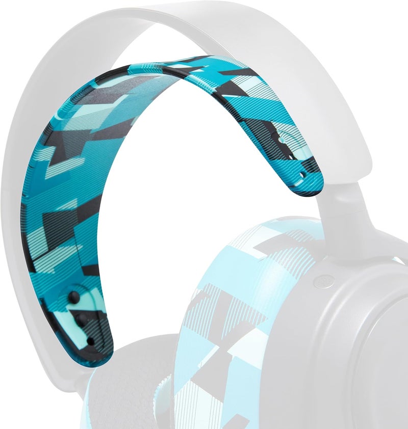 WC HeadbandZ Arctis Nova - Upgraded Silicone Headband for Arctis Nova Headsets by Wicked Cushions - Enhanced Flexibility, Comfort, and Style with Matching Earpad Designs | Cyan Prism - Image 1